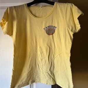 Cascade Yellow Graphic Short Sleeve Tee